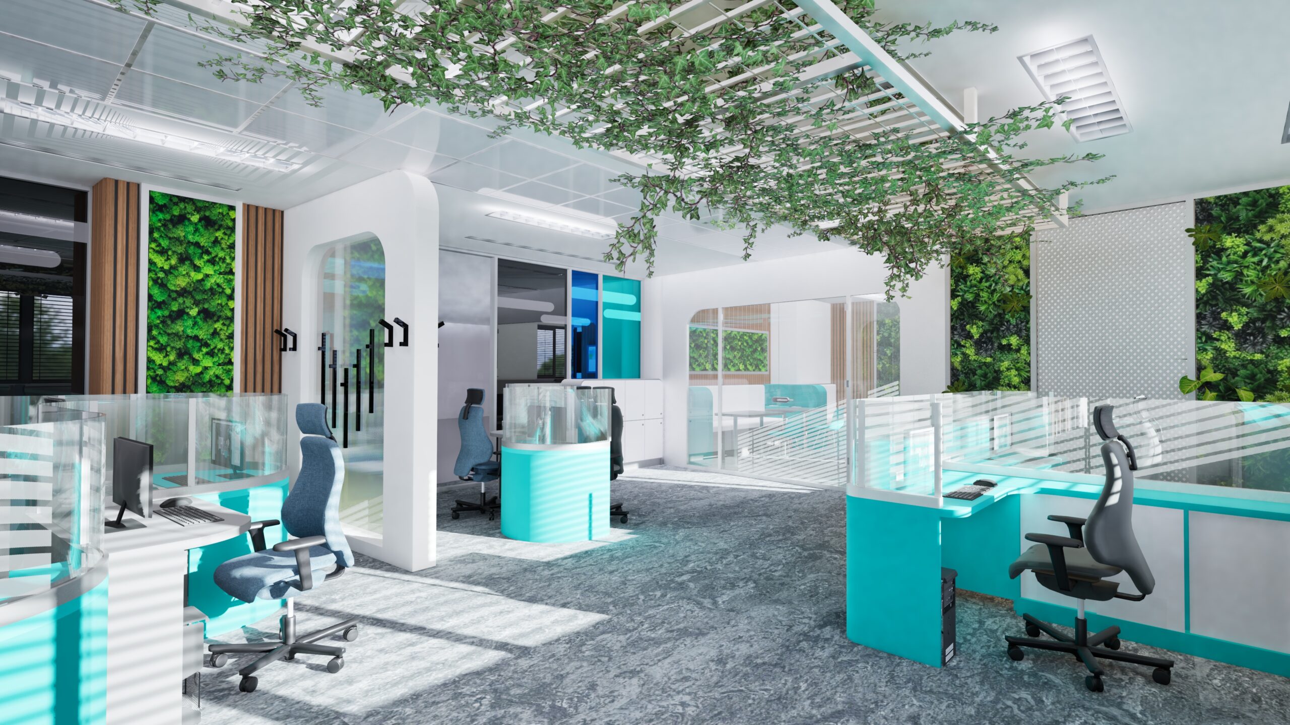 Právě si prohlížíte Interiérový design – Open office FEI VŠB-TUO