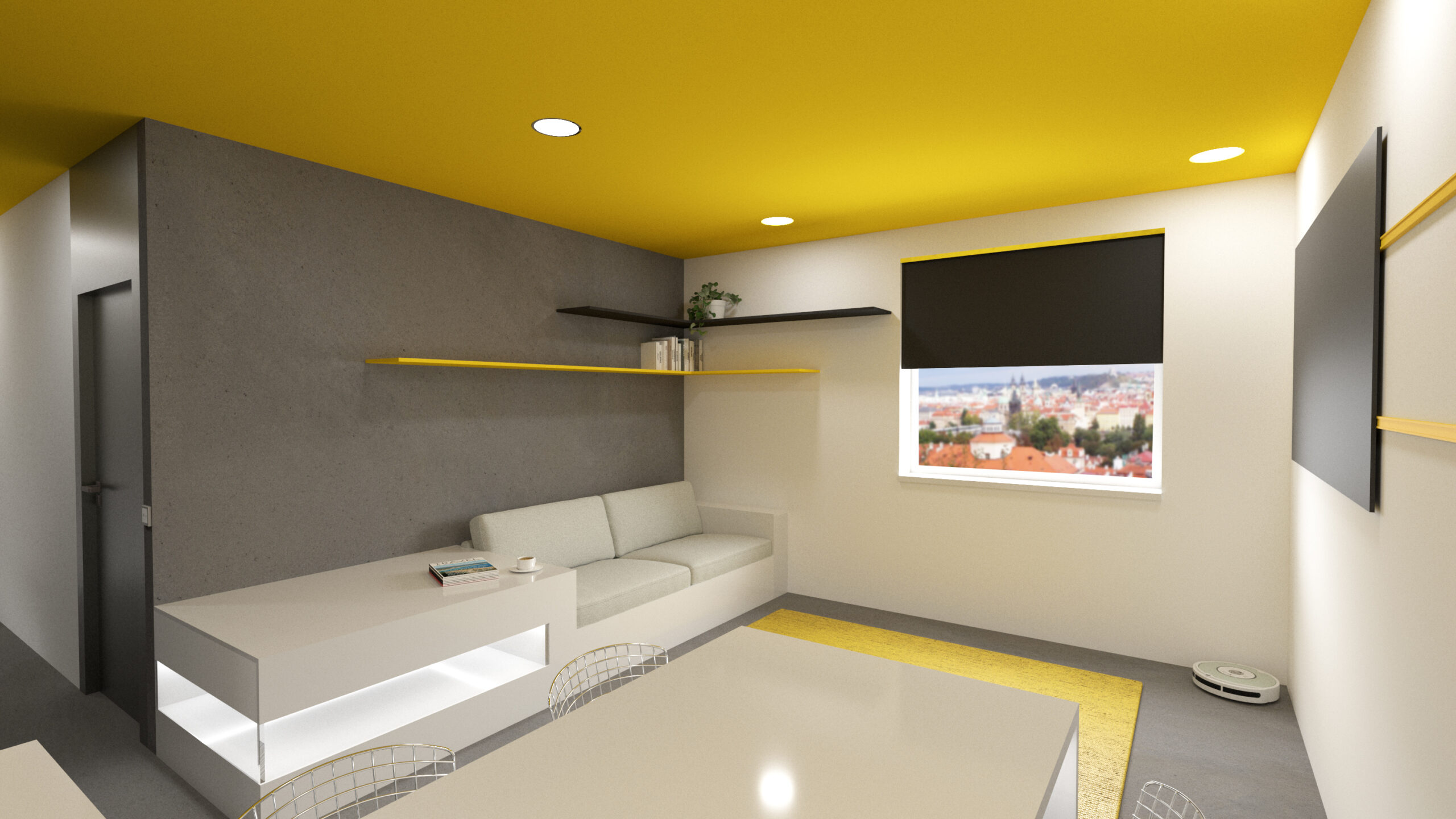 Právě si prohlížíte Interiérový design – Návrh interiéru bytu ve stylu high tech